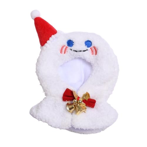 harayaa Plüsch Kleidung für 15–17 cm Große Puppen, Weihnachtskostüm, Cartoon Fantasie Umhang, Weiches Anziehzubehör für Puppen, Schneemann Schal von harayaa