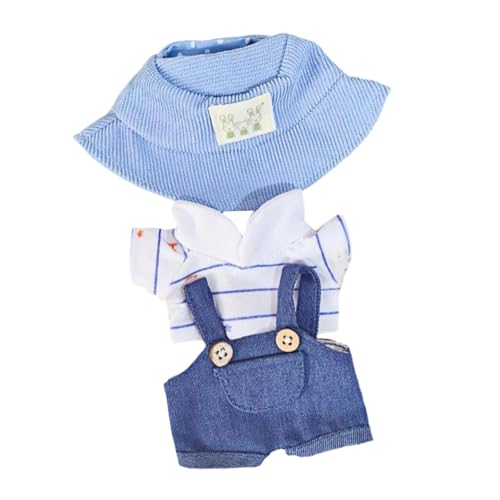 harayaa Plüsch Puppe Kleidung Kuscheltiere Kleidung Komfortable Foto Requisiten Kostüme Nette, Blaues T-Shirt mit Streifen von harayaa