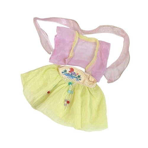 harayaa Plüsch Puppenkleidung für 38 cm, Puppen Outfit, Bequeme Cosplay Kuscheltier Kleidung, Kostüme, Puppenkleidung, Mode, Gelb von harayaa