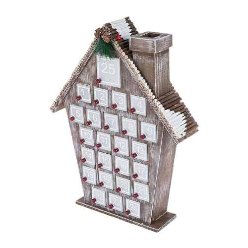 harayaa Weihnachts-Adventskalender aus Holz, Weihnachtsschmuck, Weihnachtsdekoration für die Partydekoration im Wohnzimmer von harayaa