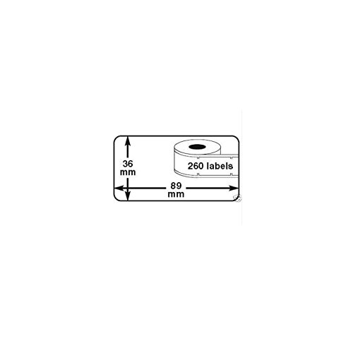 3 x ROLLEN Dymo Label 99012 89x36 mm Thermodrucker 260 Etiketten 100% kompatibel zu Dymo Seiko von hd-line