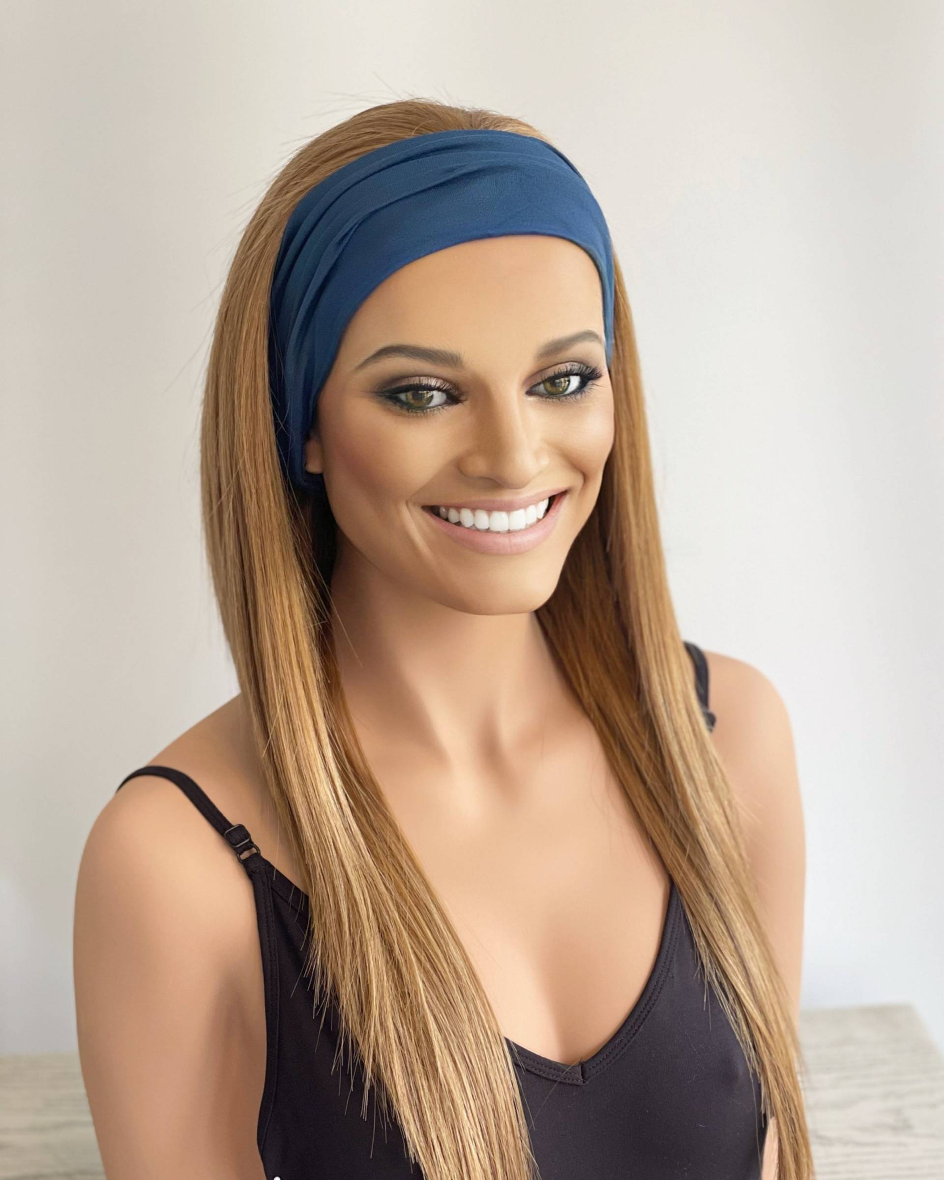 Gym & Swim Stirnband Perücke Lange Länge Toffee | Haarausfall Alopezie von headscarvesbyciara1