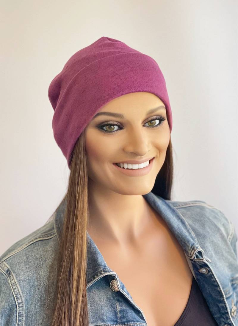 Leichte Trauben Beanie Mit Langen Haaren | Hut Angebrachten Perücke| Mütze Haaren| Haare|Perücke Hut|Perücke Haar von headscarvesbyciara1