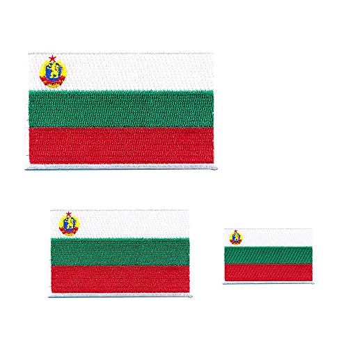 3 Bulgarien Flaggen Sofia Nato Europa Flags Patches Aufnäher Aufbügler 0659 von hegibaer