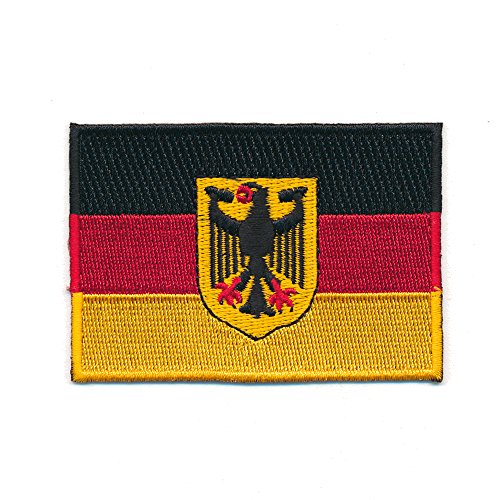 30 x 20 mm Deutschland Flagge Berlin Germany Flag Aufnäher Aufbügler 0625 Mini von hegibaer