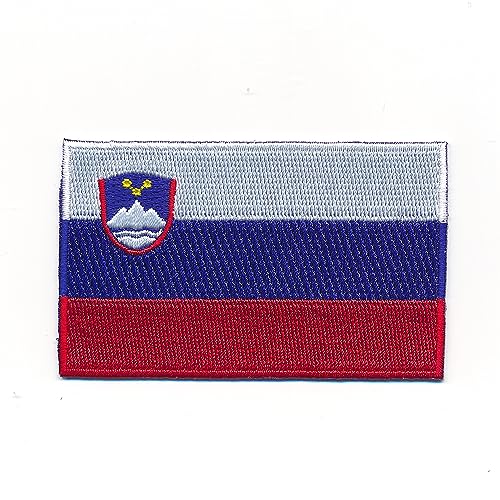 30 x 20 mm Slowenien Flagge Ljubljana Maribor Aufnäher Aufbügler Patch 1200 Mini von hegibaer