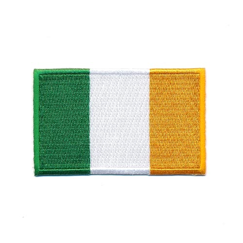 80 x 50 mm Irland Dublin Cork Flagge Fahne EU Patch Aufnäher Aufbügler 1345 X von hegibaer