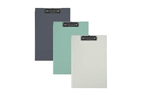 Heidemann Aufklappbare Klemmbrettmappe DIN A4 Plus Photodruck, 11100000 (Grey.Mint.Taupe) von heidemann GmbH & Co. KG Perfektion in Kunststoff