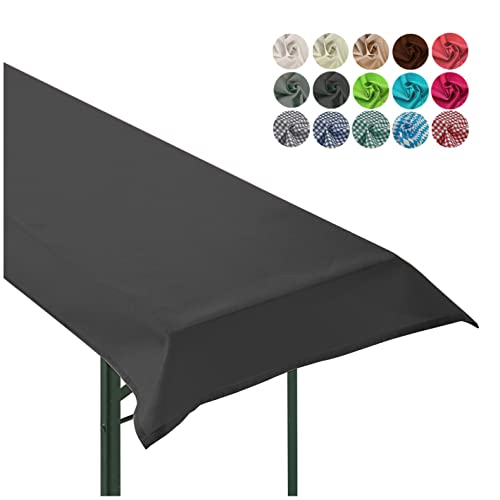 heimtexland ® Tischdecke Bierzeltgarnitur Biertischdecke Garten Tischdeko Party Event Dekoration Typ861 Schwarz 90x240 cm von heimtexland