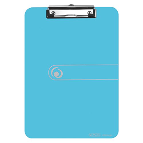 herlitz Klemmbrett easy orga to go, DIN A4, blau transparent von herlitz