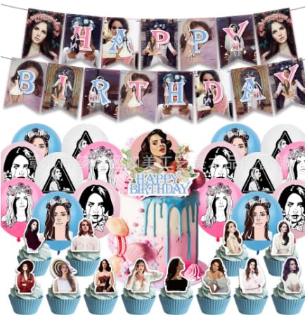 30PCS Lana Geburtstag Party Dekoration Lana Dekorationsset Geburtstagsparty Dekorationen Happy Birthday Banner Torteneinlage Kinderthemenparty Luftballons Lana Fans von hfdsythgd