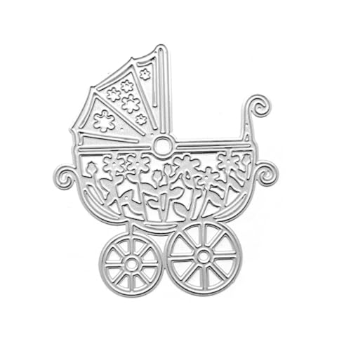 hgnxa Metall-Stanzform für Kinderwagen, Prägeschablone für Kartenherstellung, Scrapbooking, Papierbastelvorlage von hgnxa