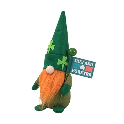 hgnxa Patricks Day Decor Handmade Patricks Day Gnom Plush Tomtes With Clovers Irish Festival Decoration Swedish Gnome von hgnxa