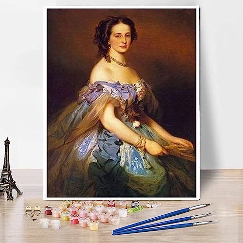 DIY-Malsets für Erwachsene Alexandra Iosifovna Großherzogin Russland Prinzessin Alexandra von Altenburg Malen von Franz Xaver Winterhalter Malen nach Zahlen Kit für Kinder und Erwachsene von hhydzq