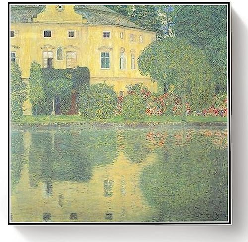 Malen nach Zahlen Kits für Erwachsene und Kinder Schloss Kammer auf dem Attersee Iv Gemälde von Gustav Klimt DIY Malen nach Zahlen Kits auf Leinwand von hhydzq