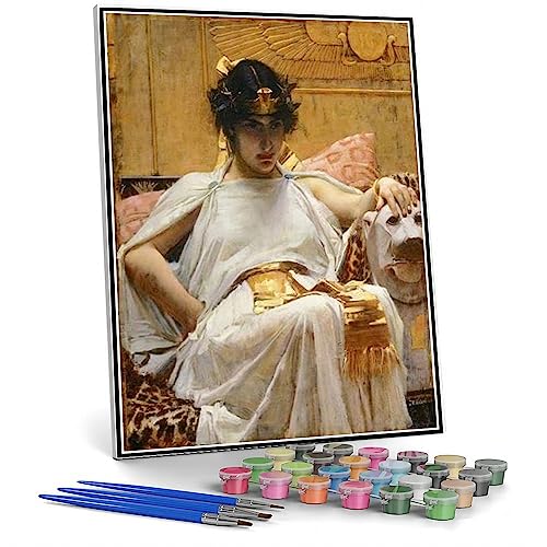 Malen nach Zahlen für Erwachsene Kleopatra Gemälde von John William Waterhouse DIY Ölgemälde Malen nach Zahlen Kits von hhydzq