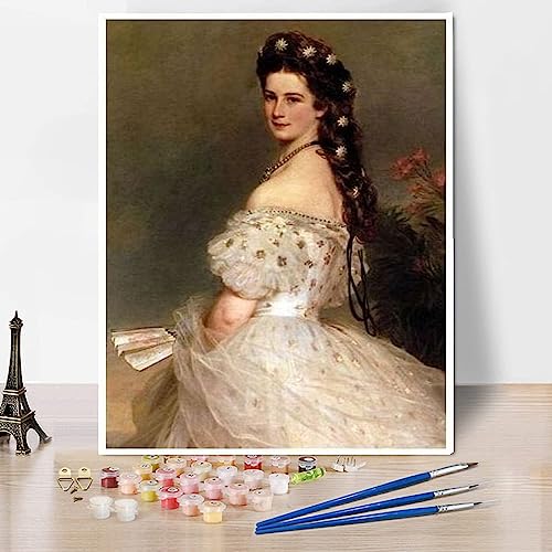 Malen nach Zahlen für erwachsene Kaiserin Elisabeth von Österreich im tanzenden Kleid Malen von Franz Xaver Winterhalter Malen nach Zahlen Kit auf Leinwand für Anfänger von hhydzq