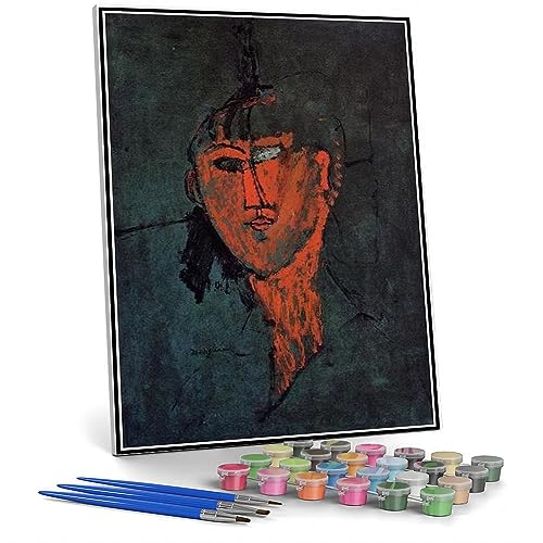Zahlenmalerei für Erwachsene A Head Painting von Amedeo Modigliani Malen nach Zahlen Kit für Kinder und Erwachsene von hhydzq