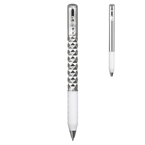 higyee Crushmetric-Stift, Crush-Stift - Gelstifte, geometrischer Metall-Switchpen, formverändernd, schnell trocknend - Deformations-Kugelschreiber, einziehbarer Transform-Zappelstift, cooles von higyee
