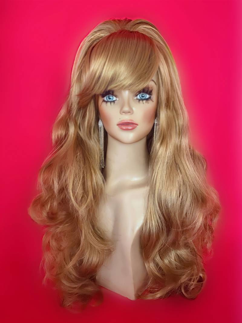 Brigitte Bardot Perücke Bienenkorb-Perücke, 1960Er Jahre Perücke, Kostüm-Perücke, Vorhang-Pony-Perücke, Hitzebeständige Sonderanfertigung von hollywoodcustomwigs1