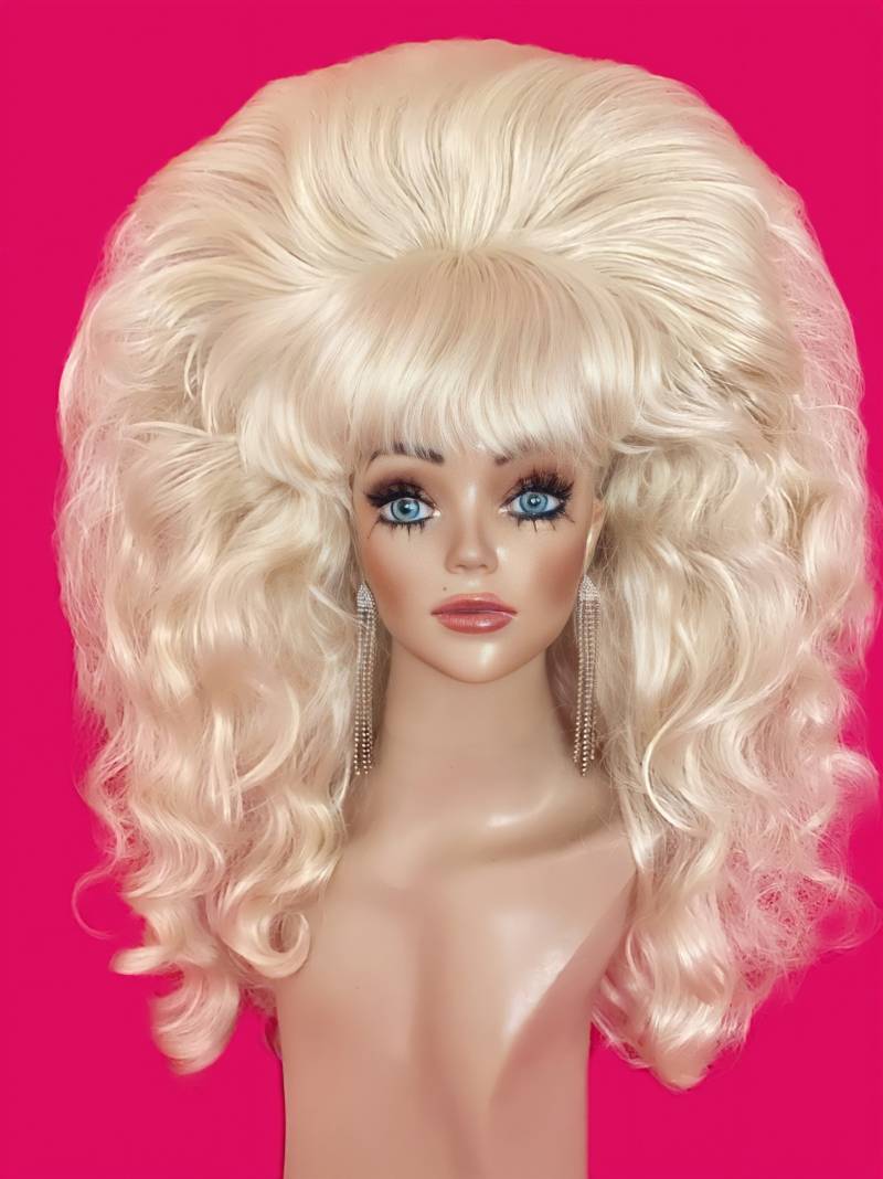 Lady Häschen Wig Bienenkorb-Perücke, 1960Er Jahre Perücke, Kostüm-Perücke, Doppelreihigedrag Queen-Perücke, Hitzebeständige Made To Order von hollywoodcustomwigs1