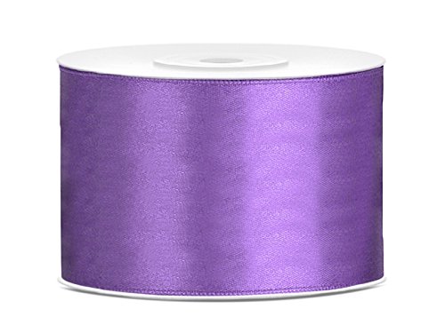 Satinband 25m x 6/12/25/38/50/100mm Geschenkband Schleifen (lila, 38mm) von homestyle4you