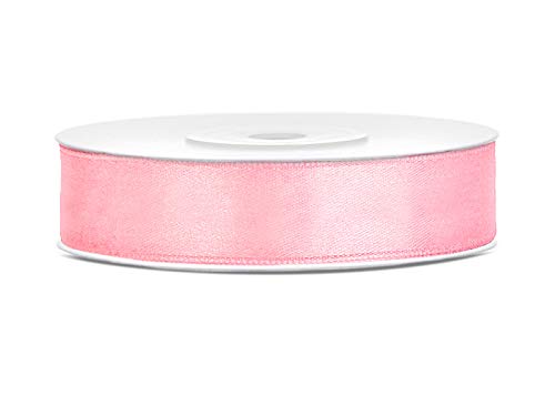 homestyle4you Satinband 25m x 6/12/25/38/50/100mm Geschenkband Schleifen (rosa, 12mm) von homestyle4you