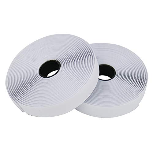 Klettband Selbstklebend Klettband Selbstklebend Für Fliegengitter 25m/82ft Haken Und Schleife Band Doppelseitiges Klebeband Klebrige Stick Auf white,40mm von hongyupu