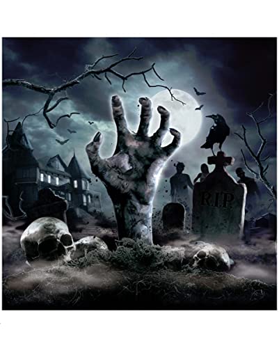 Zombie Friedhof Papier Servietten für Halloween 12 St. von horror-shop