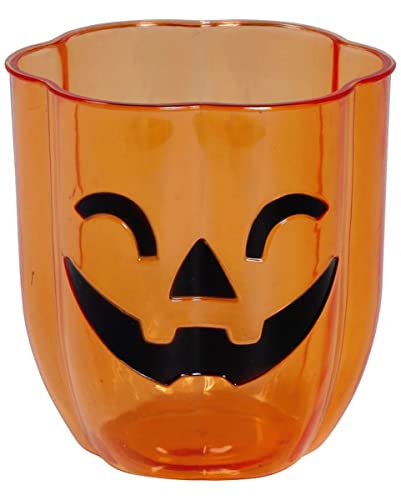 horror-shop Halloween Pumpkin Kürbis Kunststoff Becher für Groß & Klein von horror-shop