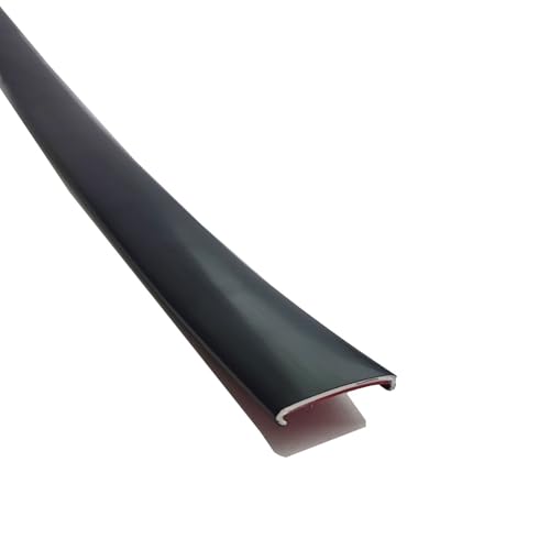 5m Kantenumleimer Selbstklebend Kantenschutz Umleimer Furnierklebeband Kein Aufbügeln, U-Form TPE Möbelkantenband, selbstsichernde Furnier-Randschiene(Matte black,5mm) von hothuimin