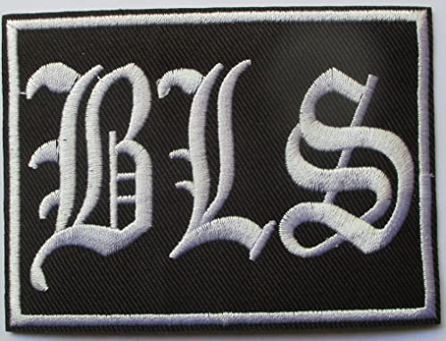 Hotrodspirit – Patch der BLS Black Label Society schwarz und weiß 10 x 7 m Hard Rock Roll Aufnäher zum Aufbügeln. von hotrodspirit