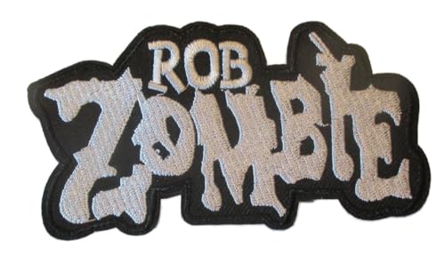 hotrodspirit - Aufnäher Rod Zombie Schwarz und Weiß 12 x 6 cm zum Aufbügeln, Hard Rock von hotrodspirit