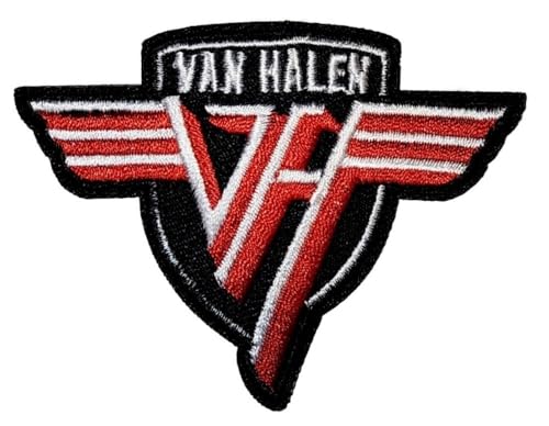 hotrodspirit - Patch Van Halen Logo 7,5 x 6 cm Band Hard Rock Musik Aufnäher zum Aufbügeln von hotrodspirit