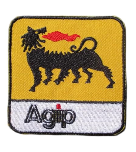 hotrodspirit – Patch AGIP Carre Ecusson-Deco Jacke Garage Öl essencedrag von hotrodspirit