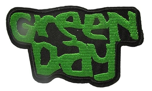 hotrodspirit - Patch Gruppe Green Day Verwrung grün 10 x 5 cm Patch Jacke Jacke Rock Roll zum Aufbügeln von hotrodspirit