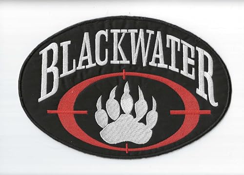 hotrodspirit - Patch Logo Blackwater 9 x 6 cm Aufnäher zum Aufbügeln, Zielpfote von hotrodspirit