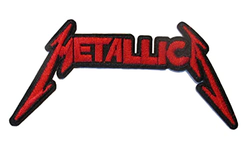 hotrodspirit - Patch der Gruppe Metallica Logo, rot, 13 x 6,5 cm, Rock Roll von hotrodspirit