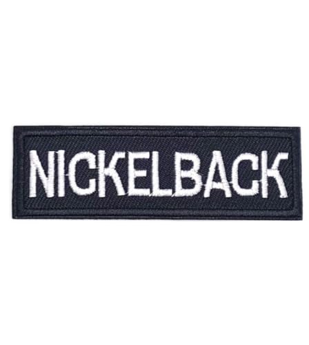 hotrodspirit - Patch zum Aufbügeln, Nickelback, rechteckig, 8,2 x 2,6 cm, zum Aufbügeln von hotrodspirit