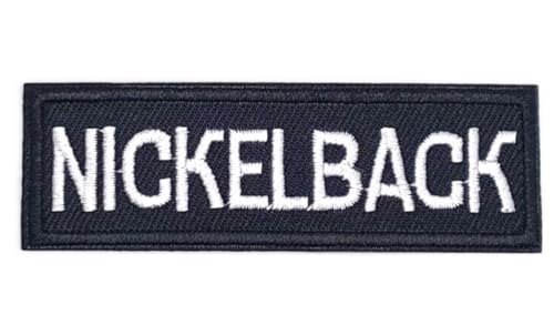 hotrodspirit - Patch zum Aufbügeln, Nickelback, rechteckig, 8,2 x 2,6 cm, zum Aufbügeln von hotrodspirit