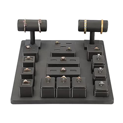 Schmuck-Organizer-Ständer, 13 Stück Schmuck-Display-Staffelei, Ringe-Display-Ständer, schwebende T-Stange, Armband-Display-Ständer, Armband-Armreif-Halter, Schmuckständer, Organizer, Halsketten-Turm-R von huanglyc-232