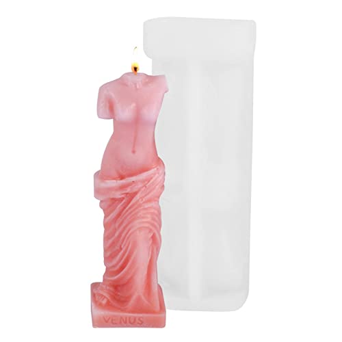 huiba 10 Kerzenformen Venus – Art Body Candle Crystal Form aus Epoxidharz, geeignet für Hochzeiten, Geburtstage, Partydekoration von huiba