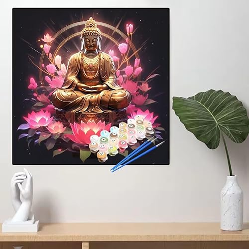 Malen Nach Zahlen Buddha Malen Nach Zahlen Erwachsene Blume Painting by Numbers Adult,DIY Handgemalt Ölgemälde set Mit Pinsel/Acrylpigment,Farbe Leinwand Bastelset,Home Dekor Geschenke 70x70cm YL187 Malen Nach Zahlen Buddha Malen Nach Zahlen Erwachsene Blume Painting by Numbers Adult,DIY Handgemalt Ölgemälde set Mit Pinsel/Acrylpigment,Farbe Leinwand Bastelset,Home Dekor Geschenke 70x70cm YL187 von huuyaofaa