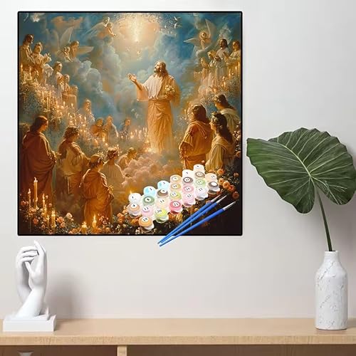 Malen Nach Zahlen Kirche Malen Nach Zahlen Erwachsene Jesus Painting by Numbers Adult,DIY Handgemalt Ölgemälde set Mit Pinsel/Acrylpigment,Farbe Leinwand Bastelset,Home Dekor Geschenke 40x40cm YL433 Malen Nach Zahlen Kirche Malen Nach Zahlen Erwachsene Jesus Painting by Numbers Adult,DIY Handgemalt Ölgemälde set Mit Pinsel/Acrylpigment,Farbe Leinwand Bastelset,Home Dekor Geschenke 40x40cm YL433 von huuyaofaa