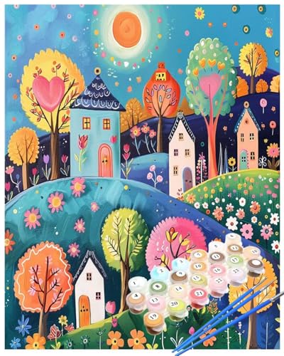 Malen Nach Zahlen Kleine Stadt Malen Nach Zahlen Erwachsene Kreativität Painting by Numbers Adult,DIY Handgemalt Ölgemälde set Mit Pinsel/Acrylpigment,Farbe Leinwand Bastelset Geschenke 50x60cm HYF919 Malen Nach Zahlen Kleine Stadt Malen Nach Zahlen Erwachsene Kreativität Painting by Numbers Adult,DIY Handgemalt Ölgemälde set Mit Pinsel/Acrylpigment,Farbe Leinwand Bastelset Geschenke 50x60cm HYF919 von huuyaofaa