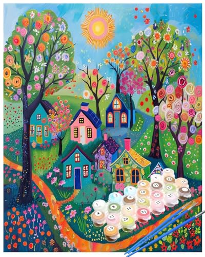 Malen Nach Zahlen Kleine Stadt Malen Nach Zahlen Erwachsene Kunst Painting by Numbers Adult,DIY Handgemalt Ölgemälde set Mit Pinsel/Acrylpigment,Farbe Leinwand Bastelset,Dekor Geschenke 40x50cm HYF921 Malen Nach Zahlen Kleine Stadt Malen Nach Zahlen Erwachsene Kunst Painting by Numbers Adult,DIY Handgemalt Ölgemälde set Mit Pinsel/Acrylpigment,Farbe Leinwand Bastelset,Dekor Geschenke 40x50cm HYF921 von huuyaofaa