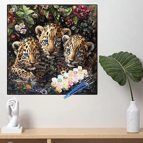 Malen Nach Zahlen Leopard Malen Nach Zahlen Erwachsene Blume Painting by Numbers Adult,DIY Handgemalt Ölgemälde set Mit Pinsel/Acrylpigment,Farbe Leinwand Bastelset,Home Dekor Geschenke 40x40cm YL20 Malen Nach Zahlen Leopard Malen Nach Zahlen Erwachsene Blume Painting by Numbers Adult,DIY Handgemalt Ölgemälde set Mit Pinsel/Acrylpigment,Farbe Leinwand Bastelset,Home Dekor Geschenke 40x40cm YL20 von huuyaofaa