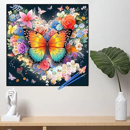 Malen Nach Zahlen Schmetterling Malen Nach Zahlen Erwachsene Landschaft Painting by Numbers Adult,DIY Handgemalt Ölgemälde set Mit Pinsel/Acrylpigment,Farbe Leinwand Bastelset,Geschenke 80x80cm YL287 Malen Nach Zahlen Schmetterling Malen Nach Zahlen Erwachsene Landschaft Painting by Numbers Adult,DIY Handgemalt Ölgemälde set Mit Pinsel/Acrylpigment,Farbe Leinwand Bastelset,Geschenke 80x80cm YL287 von huuyaofaa