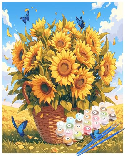 Malen Nach Zahlen Sonnenblume Malen Nach Zahlen Erwachsene Garten Painting by Numbers Adult,DIY Handgemalt Ölgemälde set Mit Pinsel/Acrylpigment,Farbe Leinwand Bastelset,Dekor Geschenke 40x60cm HYF896 Malen Nach Zahlen Sonnenblume Malen Nach Zahlen Erwachsene Garten Painting by Numbers Adult,DIY Handgemalt Ölgemälde set Mit Pinsel/Acrylpigment,Farbe Leinwand Bastelset,Dekor Geschenke 40x60cm HYF896 von huuyaofaa