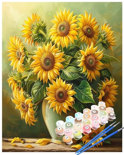 Malen Nach Zahlen Sonnenblume Malen Nach Zahlen Erwachsene Schönheit Painting by Numbers Adult,DIY Handgemalt Ölgemälde set Mit Pinsel/Acrylpigment,Farbe Leinwand Bastelset Geschenke 30x50cm HYF897 Malen Nach Zahlen Sonnenblume Malen Nach Zahlen Erwachsene Schönheit Painting by Numbers Adult,DIY Handgemalt Ölgemälde set Mit Pinsel/Acrylpigment,Farbe Leinwand Bastelset Geschenke 30x50cm HYF897 von huuyaofaa